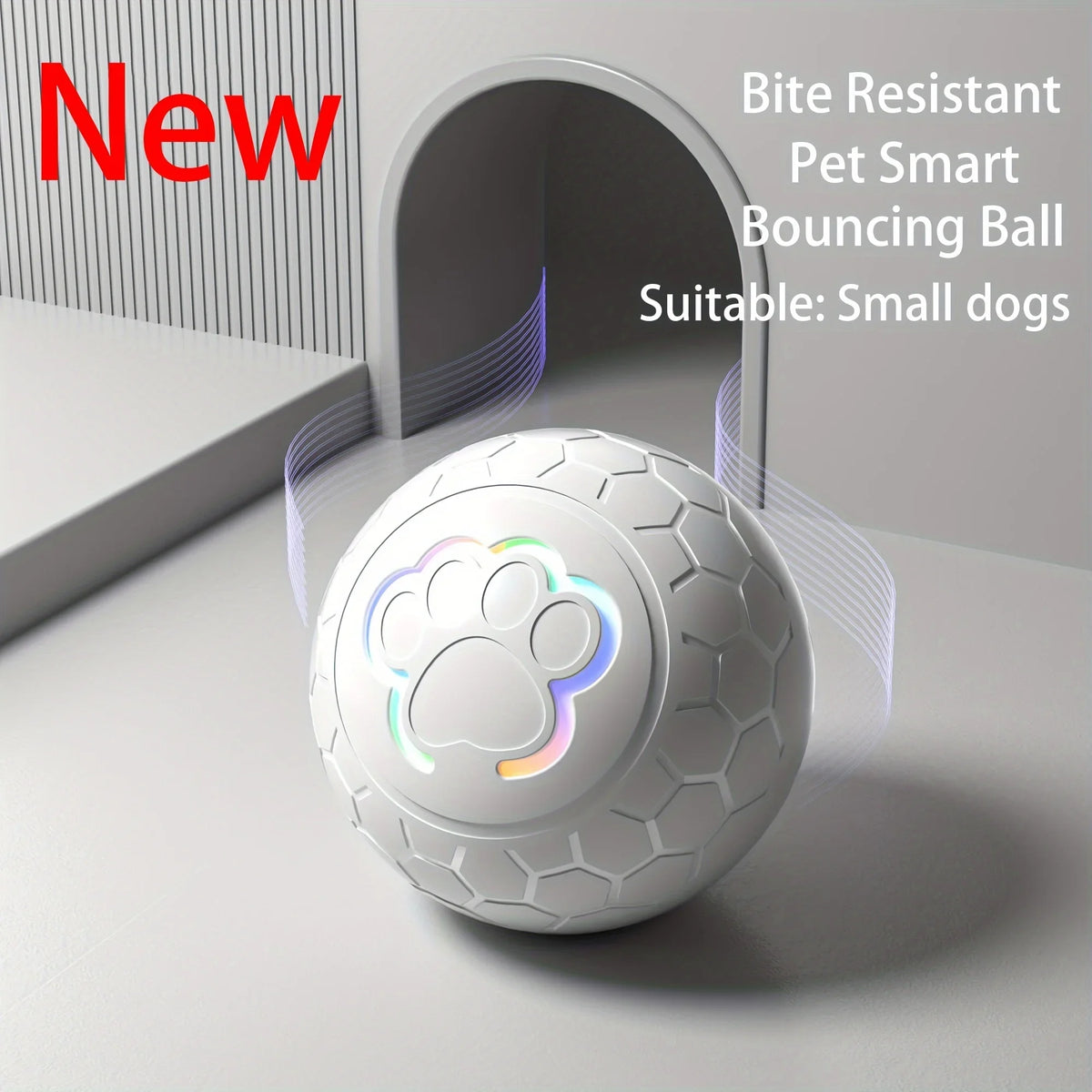 Rechargeable rolling/bouncing ball