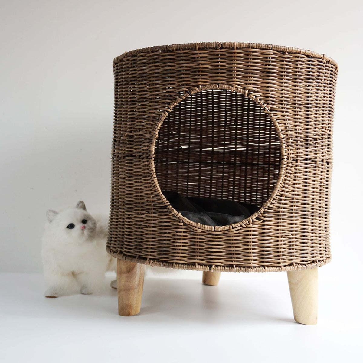 Rattan Pet Bed Side Table