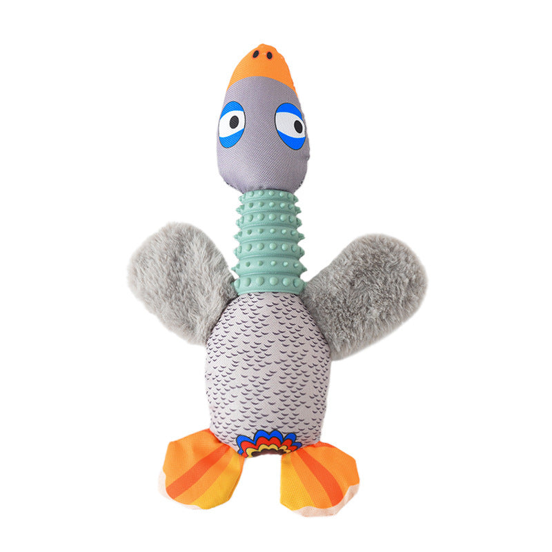 Squeaky Plush Toy with Teether