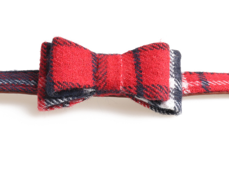Plaid Bandana/Bow Collar