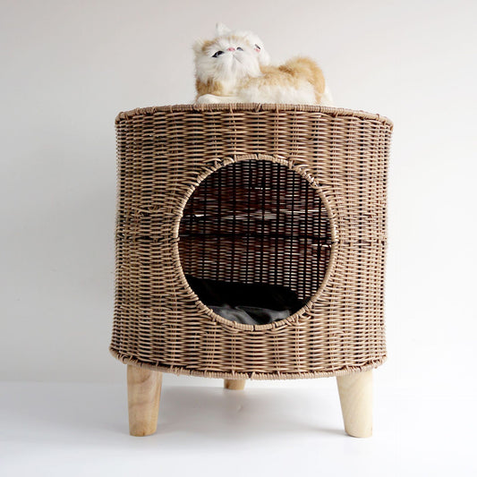 Rattan Pet Bed Side Table