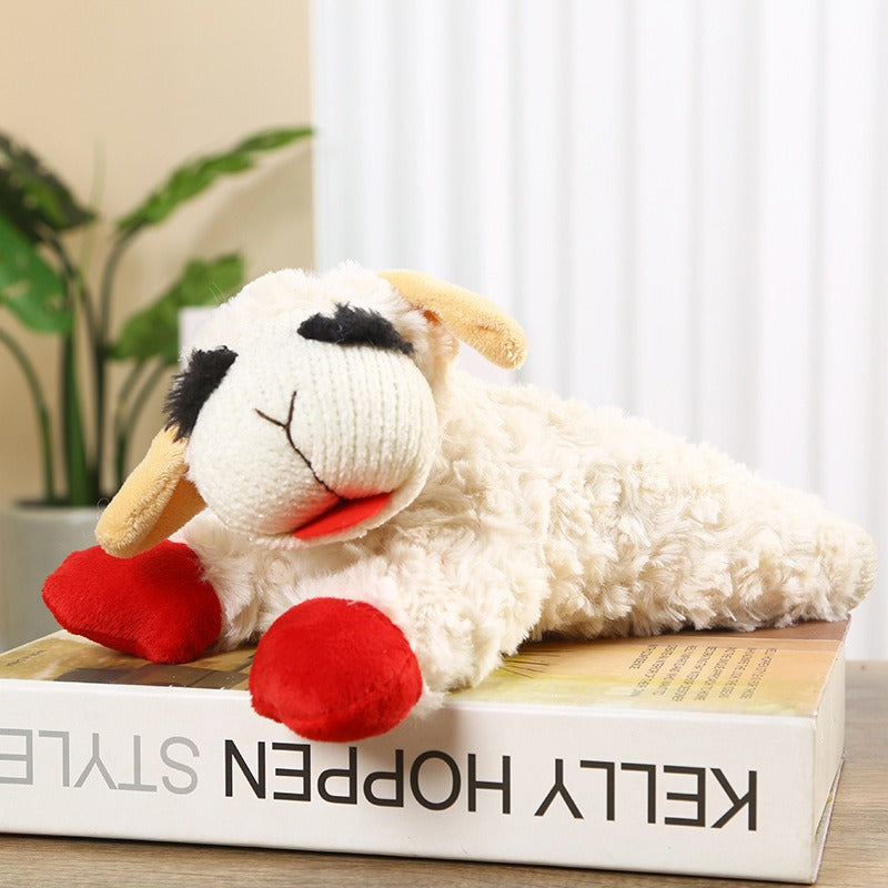 Stuffed lamb chop with squeaker