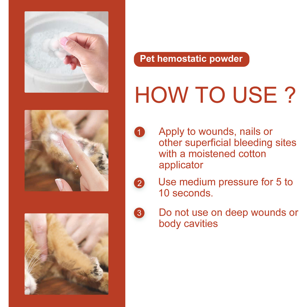 Hemostatic Blood Stop Powder