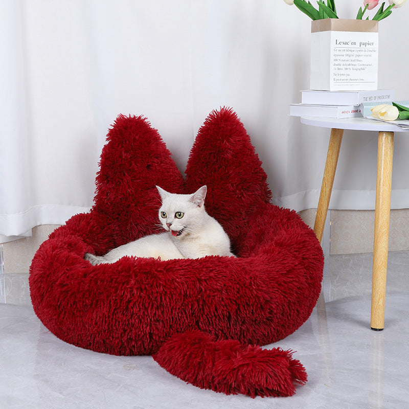 Round Plush Pet Bed