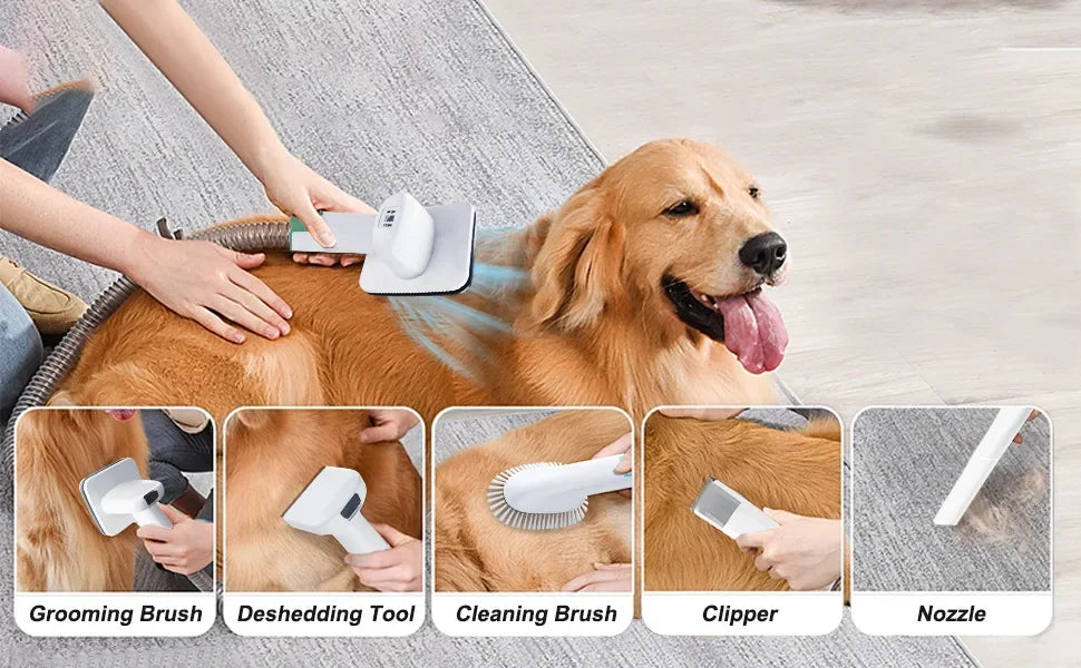 7 in 1 Pet Grooming Vacuum Kit