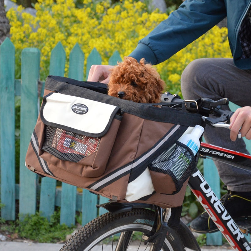 Pet Bicycle Basket Carrier