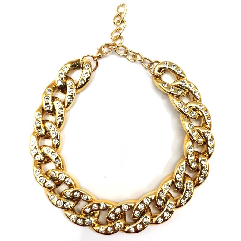 Pet Chain/Rhinestone Necklace