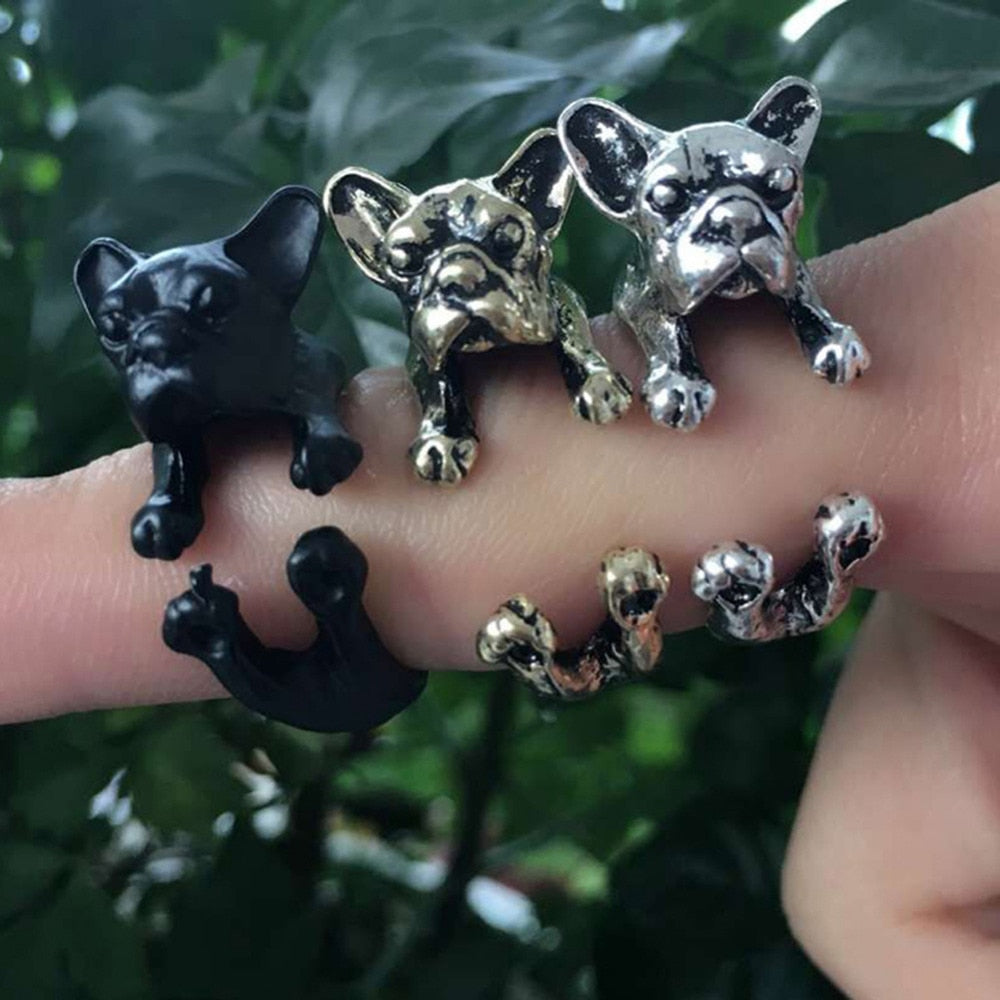 1 pc French Bulldog Ring
