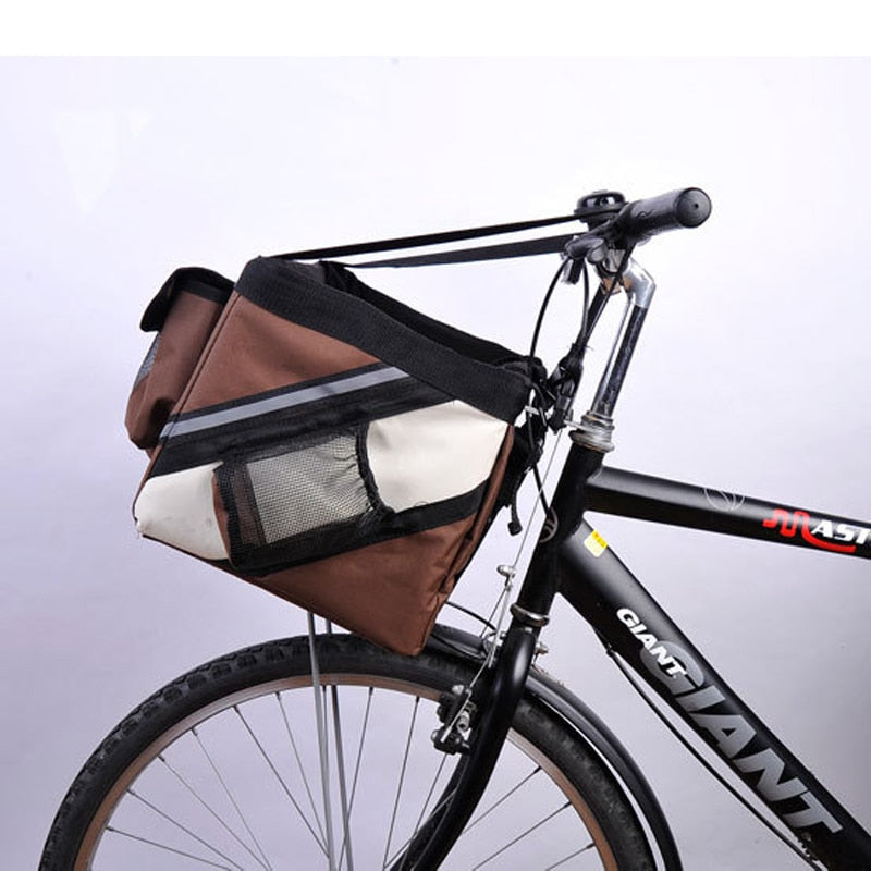 Pet Bicycle Basket Carrier