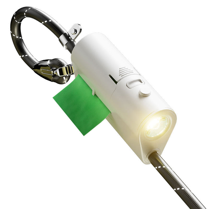 Dog Slip Lead with Flashlight/Bag Holder