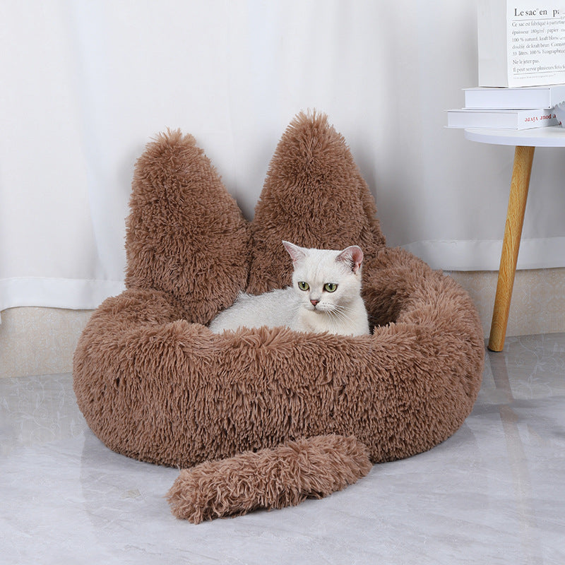 Round Plush Pet Bed