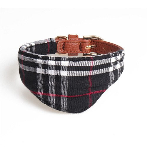 Plaid Bandana/Bow Collar