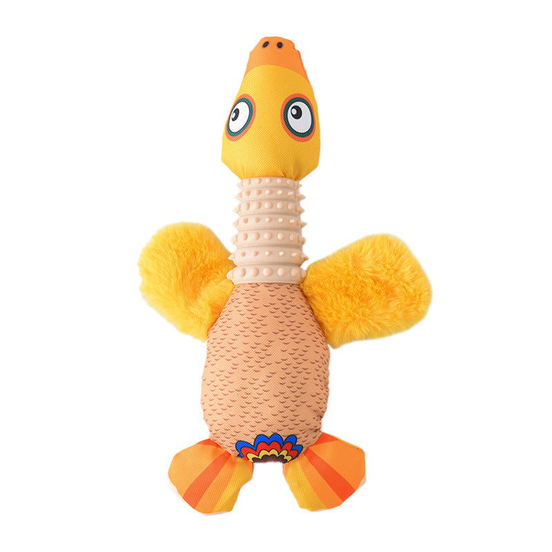 Squeaky Plush Toy with Teether