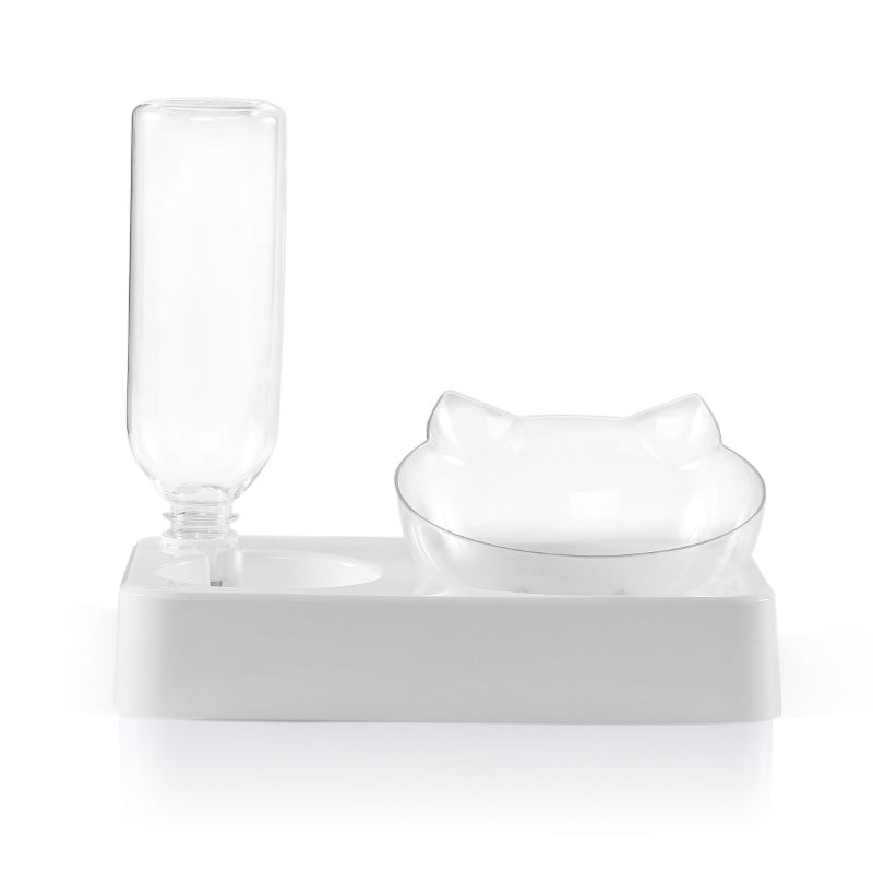 Cat Automatic Waterer with Food Bowl