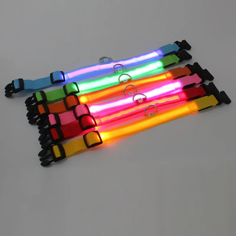 Nylon Rechargeable LED Collar