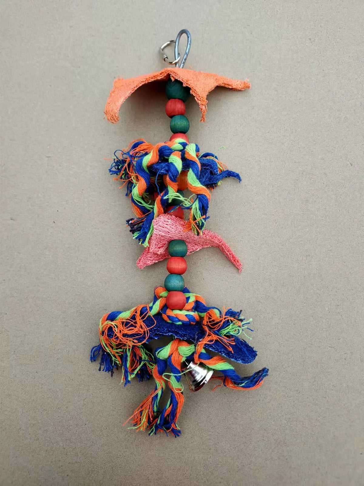 Pet Supplies Eco-Friendly Woven Cotton Rope Molar Cleaning Parrot Gnawing Damage Toy Chewing Knot Indoor Outdoor