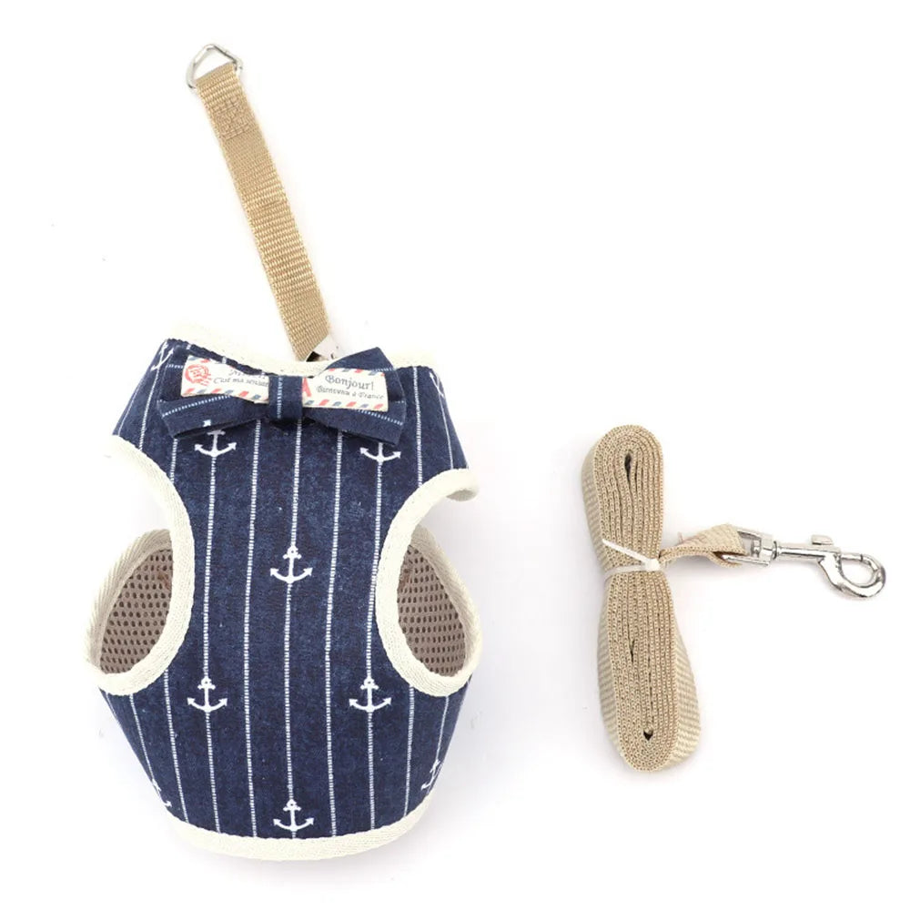 Small Dog/ Cat Harness and Leash Set