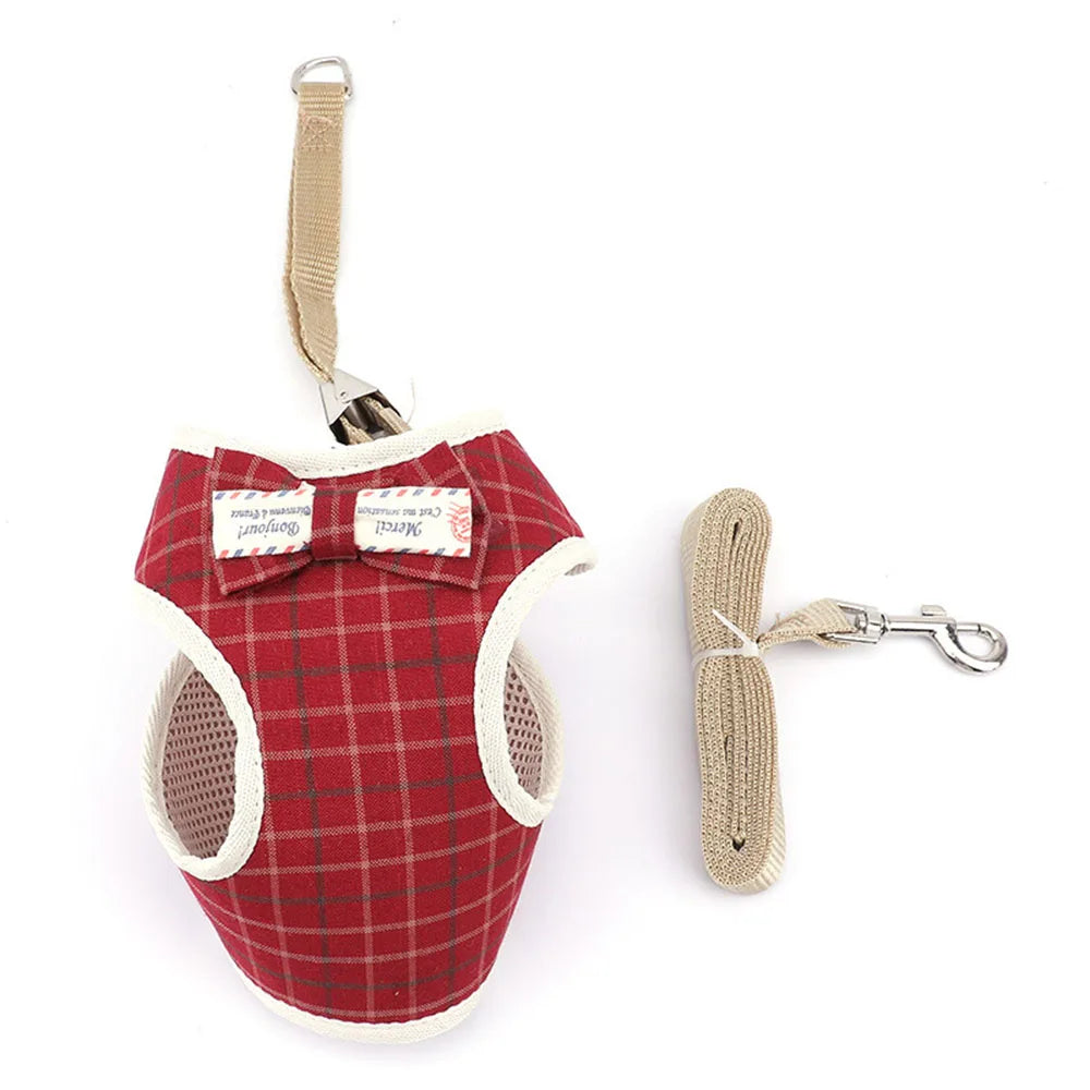 Small Dog/ Cat Harness and Leash Set
