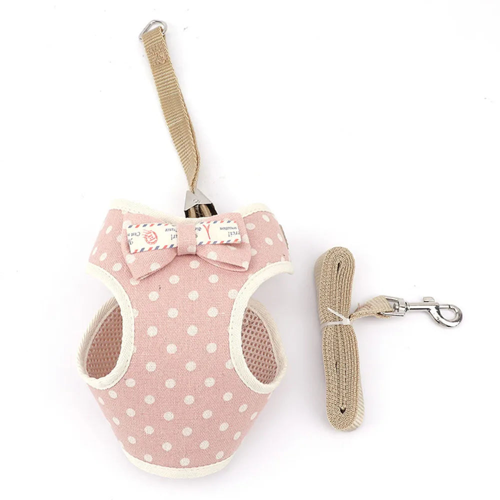 Small Dog/ Cat Harness and Leash Set