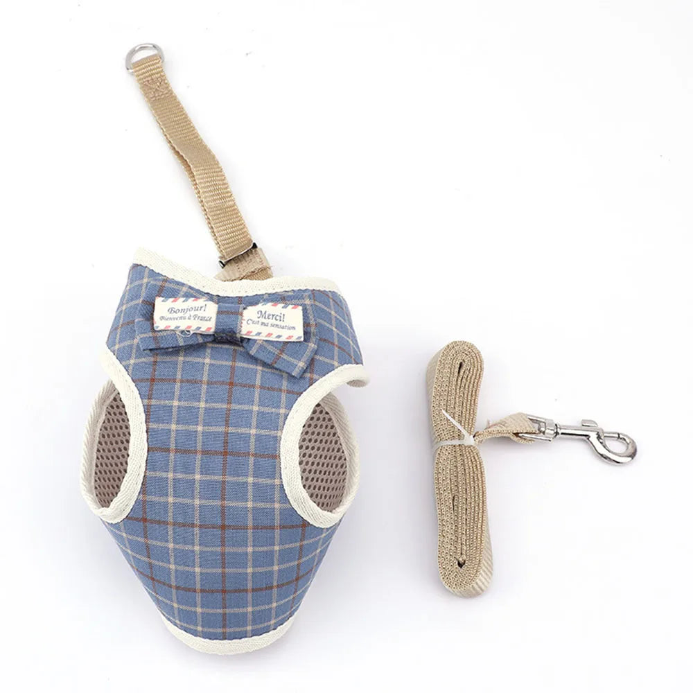 Small Dog/ Cat Harness and Leash Set