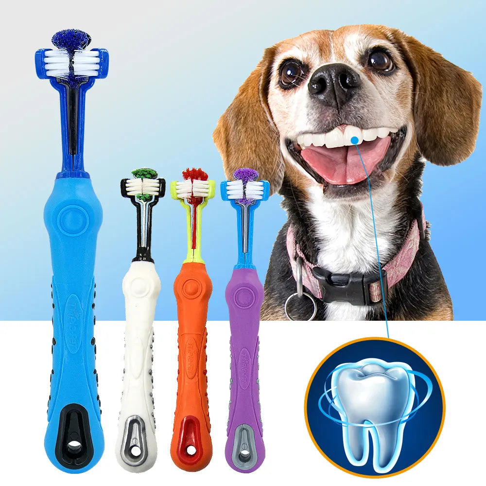 Dog 3 Sided Soft Toothbrush