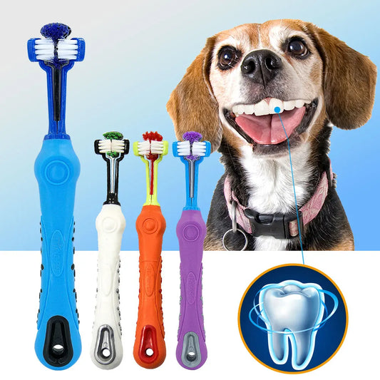 Dog 3 Sided Soft Toothbrush