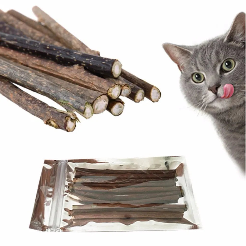 10/15/20pcs Natural Silvervine Chew