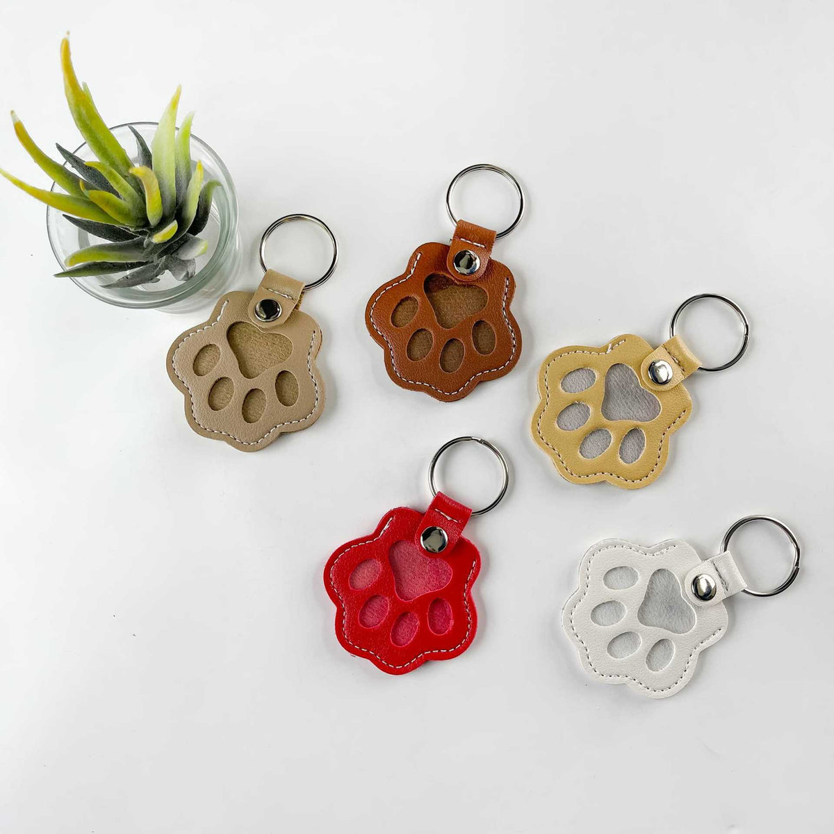 Pet Hair Memorial Keychain