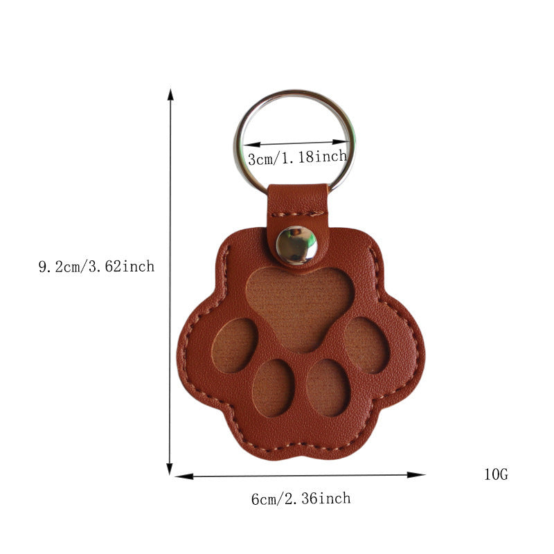 Pet Hair Memorial Keychain