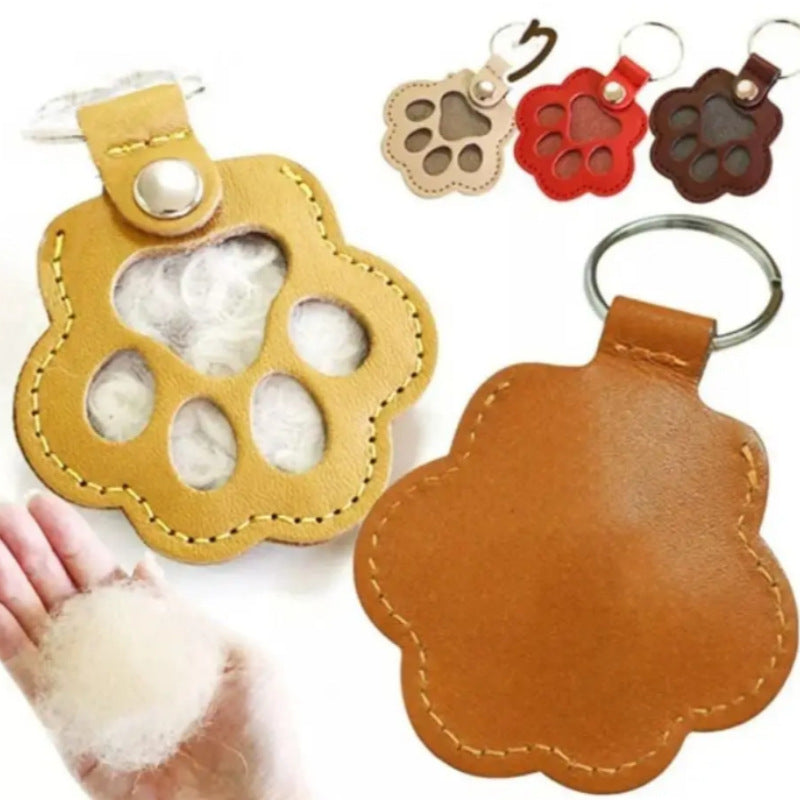 Pet Hair Memorial Keychain