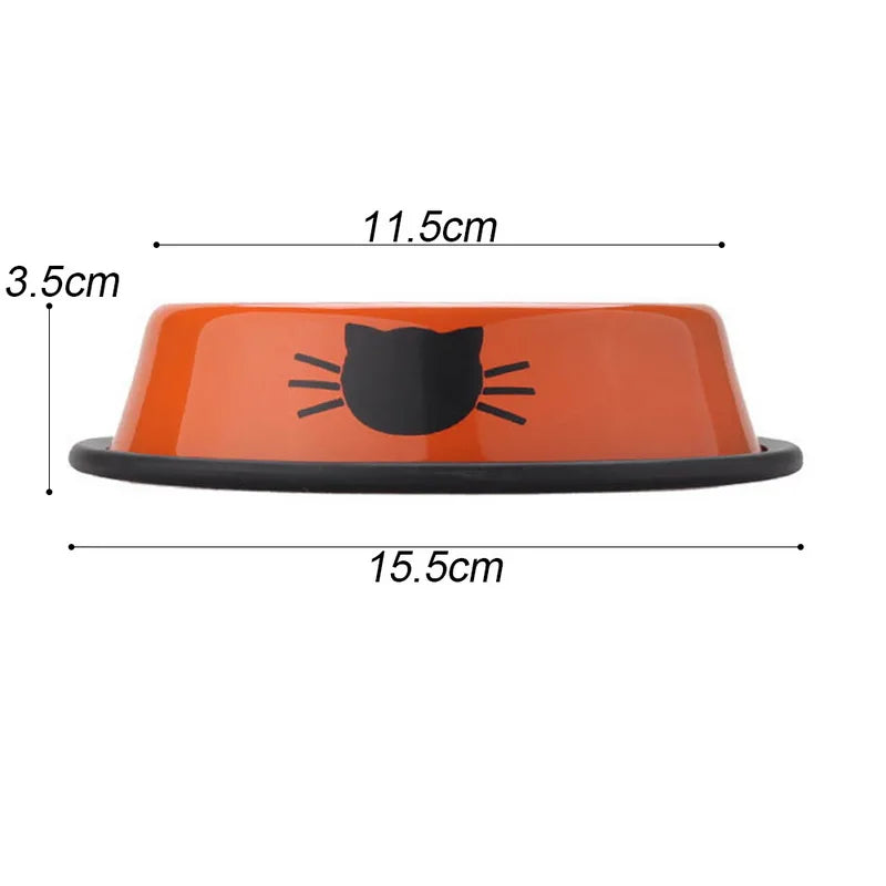 Stainless Steel Anti-Skid Cat Bowl