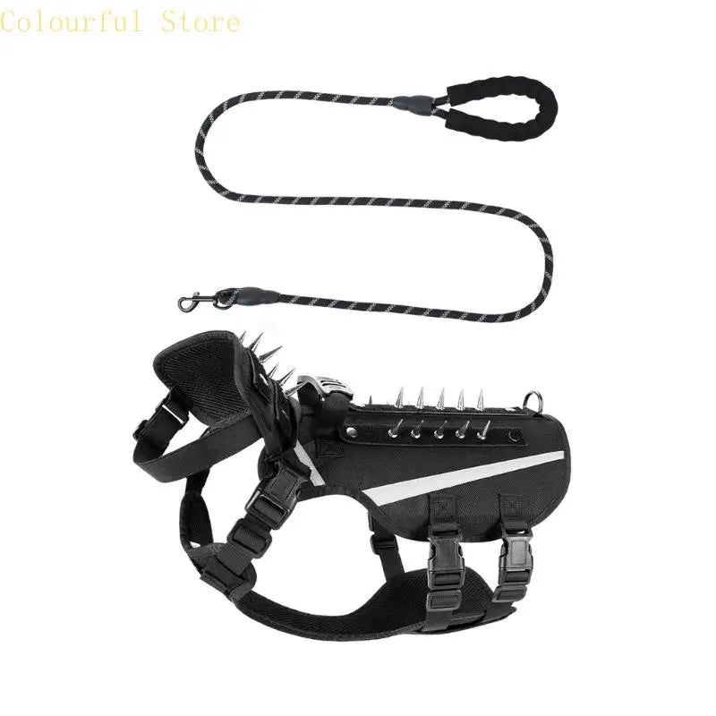 Anti Predator Dog Harness W/ Removable Spikes