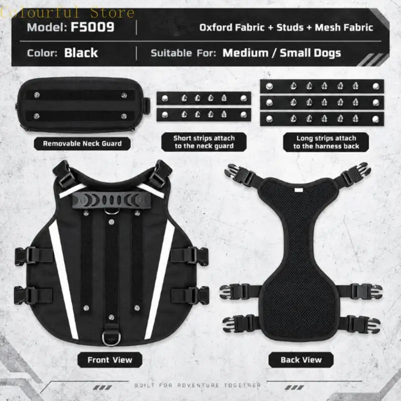 Anti Predator Dog Harness W/ Removable Spikes