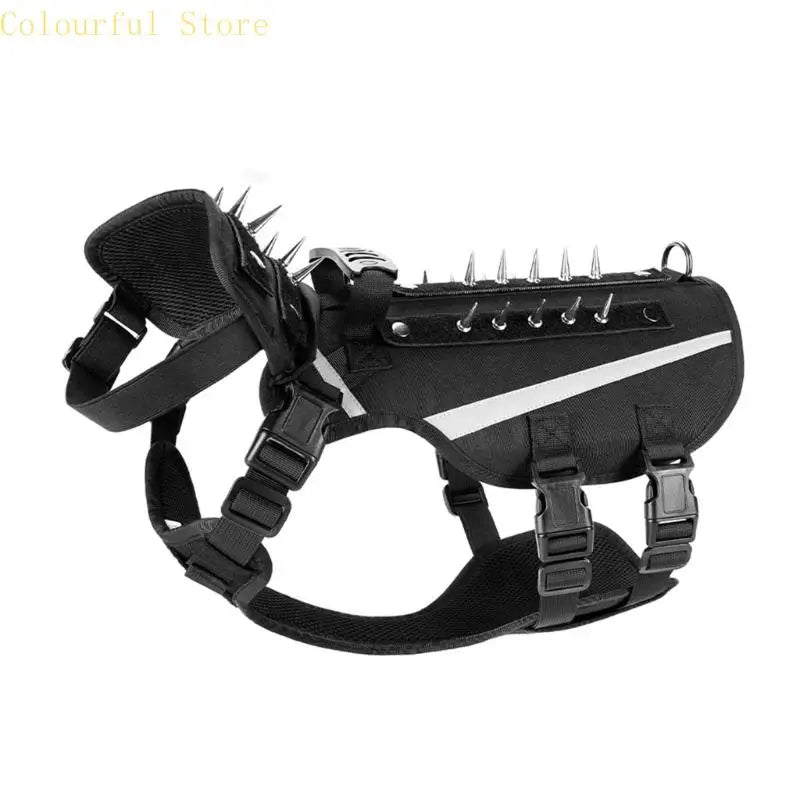 Anti Predator Dog Harness W/ Removable Spikes