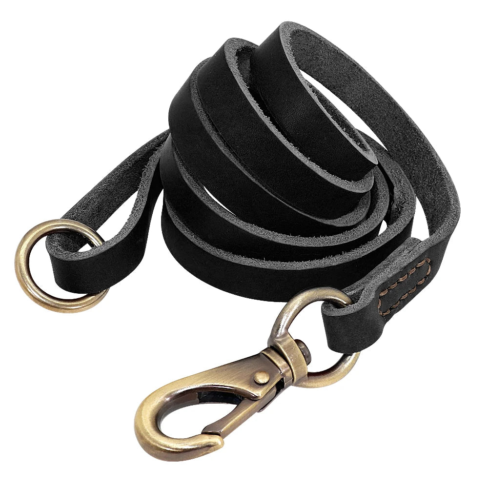 Personalized Leather Dog Collar/Leash Set
