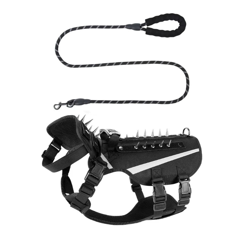 Anti Predator Dog Harness W/ Removable Spikes