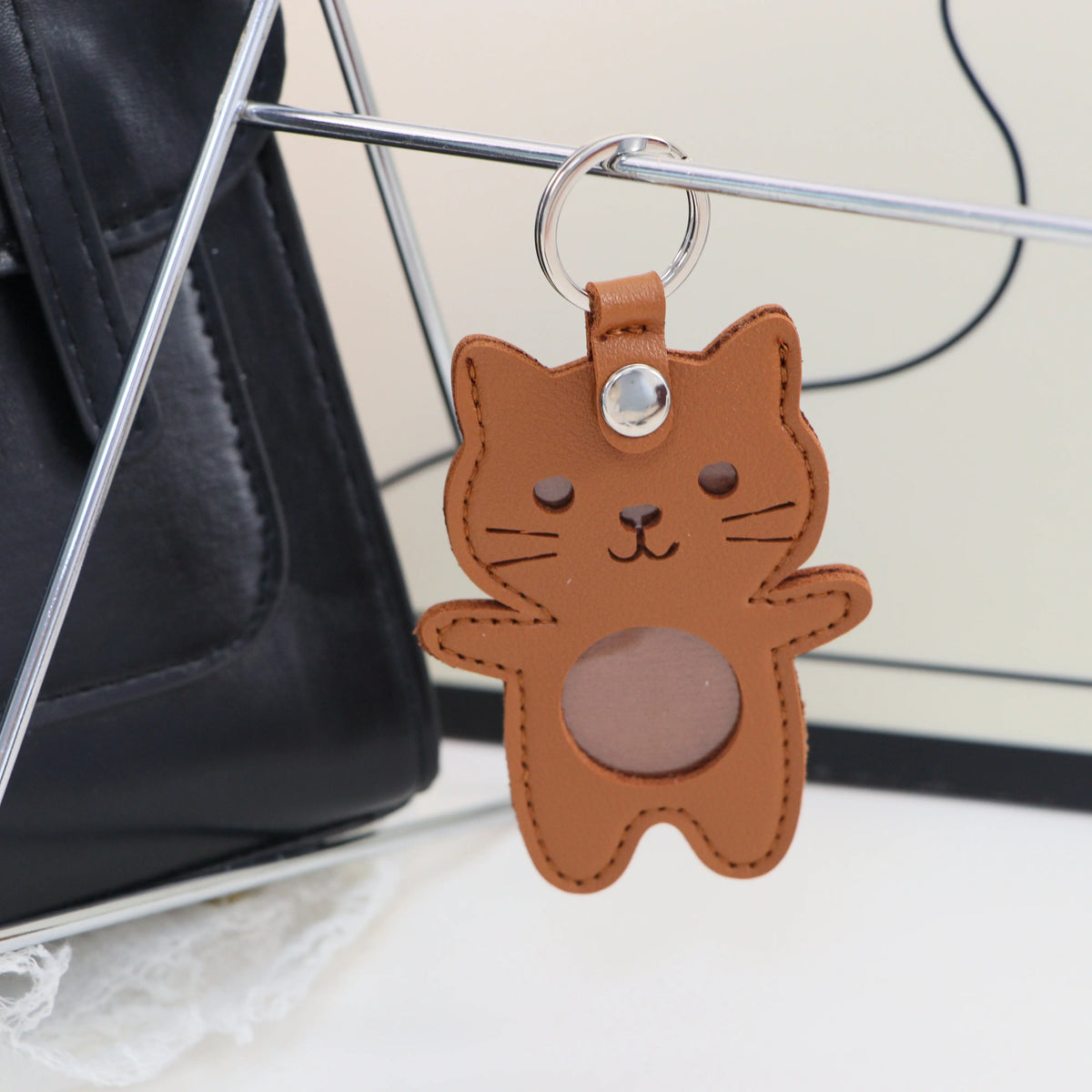 Cat Hair Memorial Keychain
