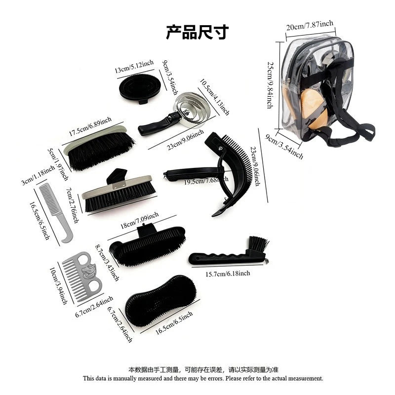 Professional Horse Grooming Kit 10-Piece Set