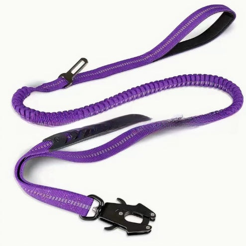 Dog Leash with Seat Belt Clip